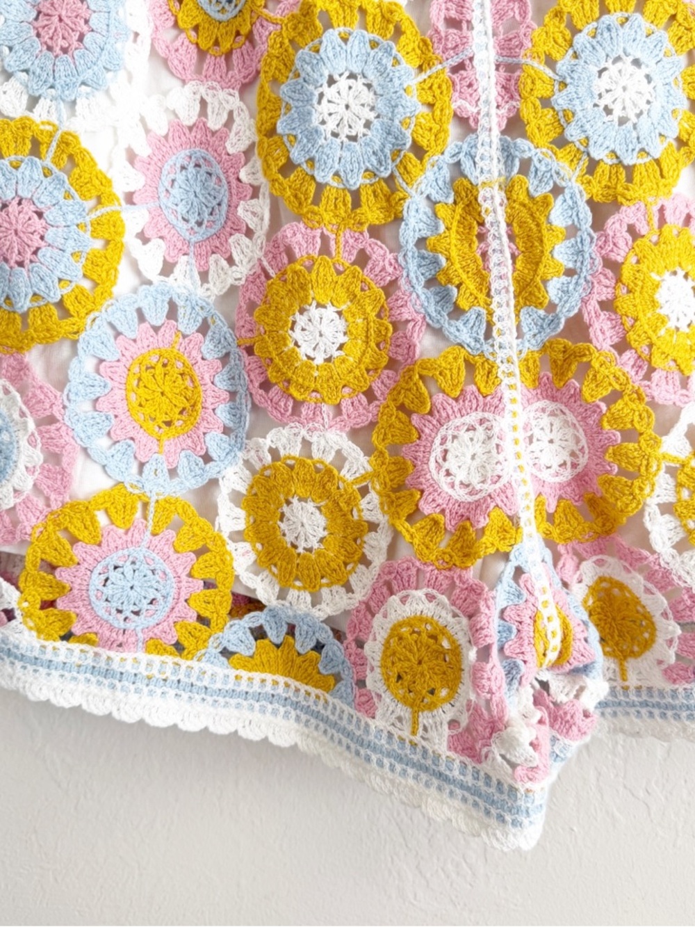 Anthropologie Sunday In Brooklyn  Crochet Two-Piece Tank & Shorts Set M/L - Picture 5 of 10